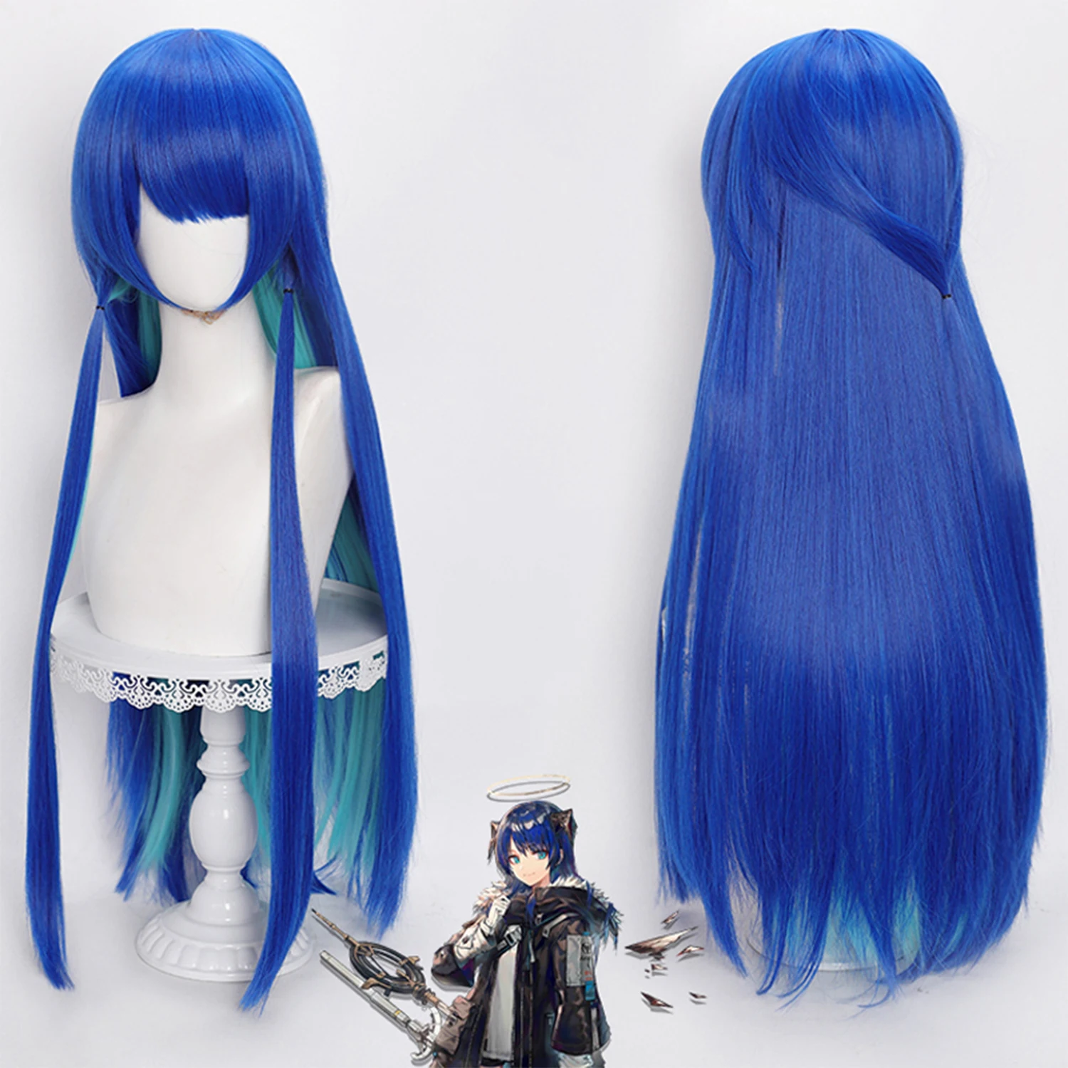 Парик аниме Mostima, парики для косплея, Arknights, игровой парик для ролевых игр, женский прямой парик с челкой, длинный синий синтетический парик для аниме
Парик аниме Mostima, парики для косплея, Arknights, игровой парик для ролевых игр, женский прямой парик с челкой, длинный синий синтетический парик для аниме