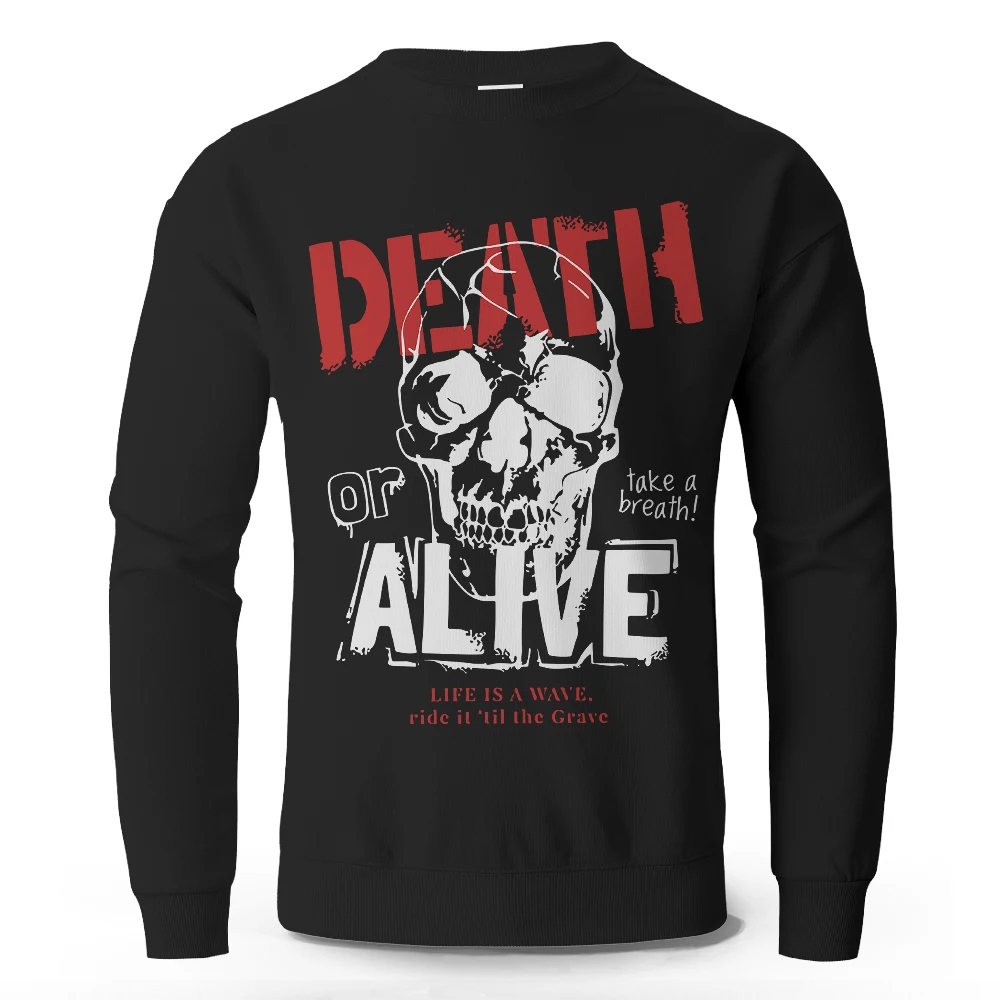 Men's Death or Alive Printed Pure Cotton Sweatshirts Oversized Classic Graphic Pullovers for Men Women Tops
Men's Death or Alive Printed Pure Cotton Sweatshirts Oversized Classic Graphic Pullovers for Men Women Tops