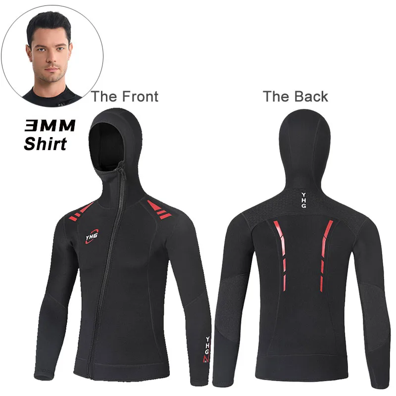 Мужской гидрокостюм толщиной 3 мм, неопреновая куртка с капюшоном и молнией спереди с длинными рукавами для дайвинга, серфинга, плавания, подводного плавания
Мужской гидрокостюм толщиной 3 мм, неопреновая куртка с капюшоном и молнией спереди с длинными рукавами для дайвинга, серфинга, плавания, подводного плавания