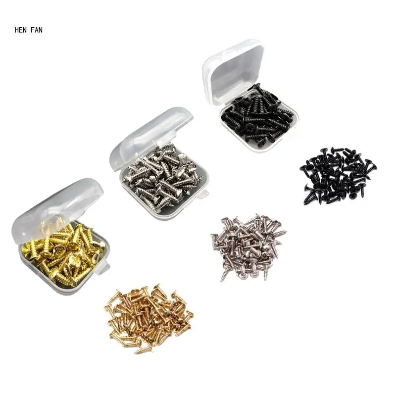 50Pcs Electric Guitar Bass Pickguard Screws Protective Plate Screws Hardware M89D
50Pcs Electric Guitar Bass Pickguard Screws Protective Plate Screws Hardware M89D