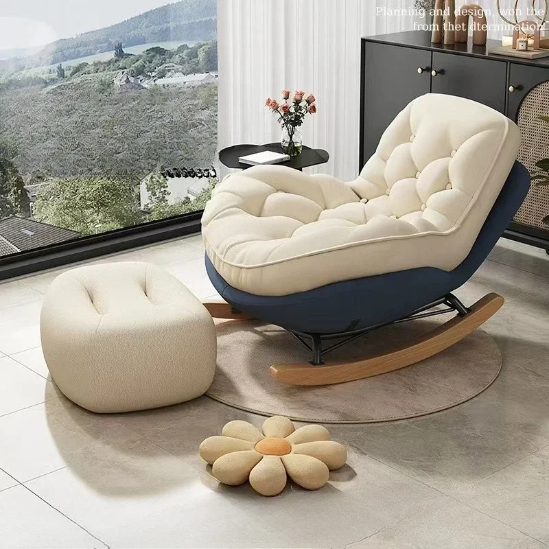 Design Recliner Living Room Chairs Outdoor Floor Comfy Rocking Chairs Nordic Ergonomic Mecedora Adullto Bedroom Furniture
Design Recliner Living Room Chairs Outdoor Floor Comfy Rocking Chairs Nordic Ergonomic Mecedora Adullto Bedroom Furniture