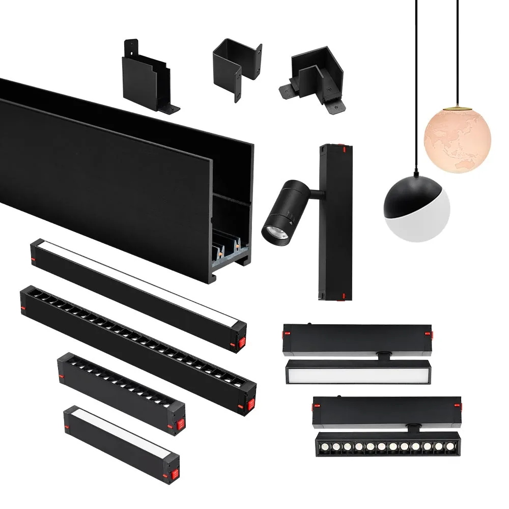 Flexible Aluminum Recessed Pendant Ceiling Mounted COB Magnetic LED Linear Track Light For Kitchen Living Room Office
Flexible Aluminum Recessed Pendant Ceiling Mounted COB Magnetic LED Linear Track Light For Kitchen Living Room Office