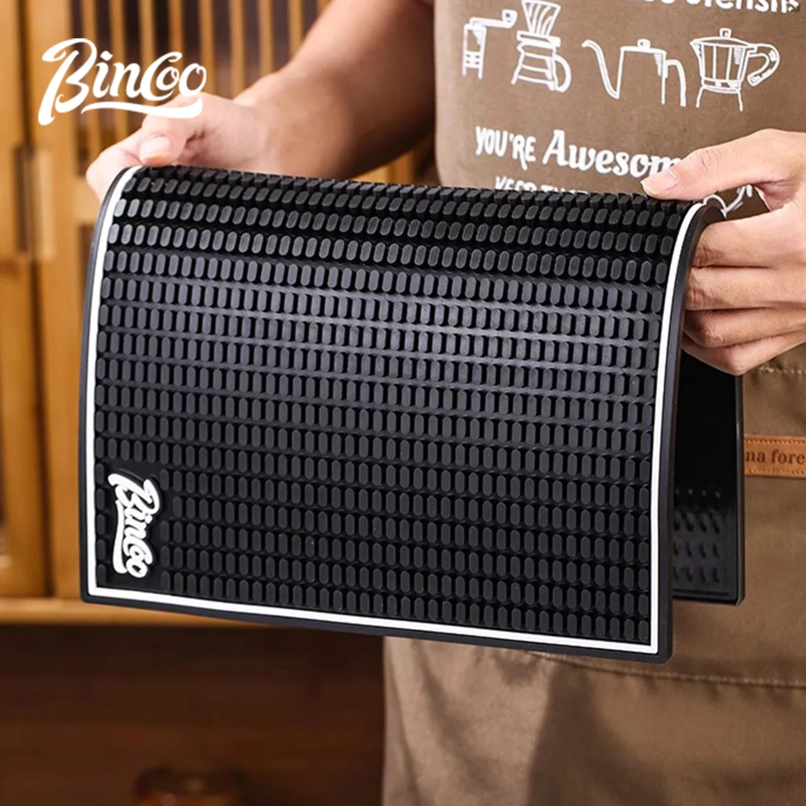 BINCOO Coffee Bar Mat Anti-slip Coffee Mat Tamper Holder Station Kitchen Drainer Barista Coffee Machine Cafe Accessories Set
BINCOO Coffee Bar Mat Anti-slip Coffee Mat Tamper Holder Station Kitchen Drainer Barista Coffee Machine Cafe Accessories Set