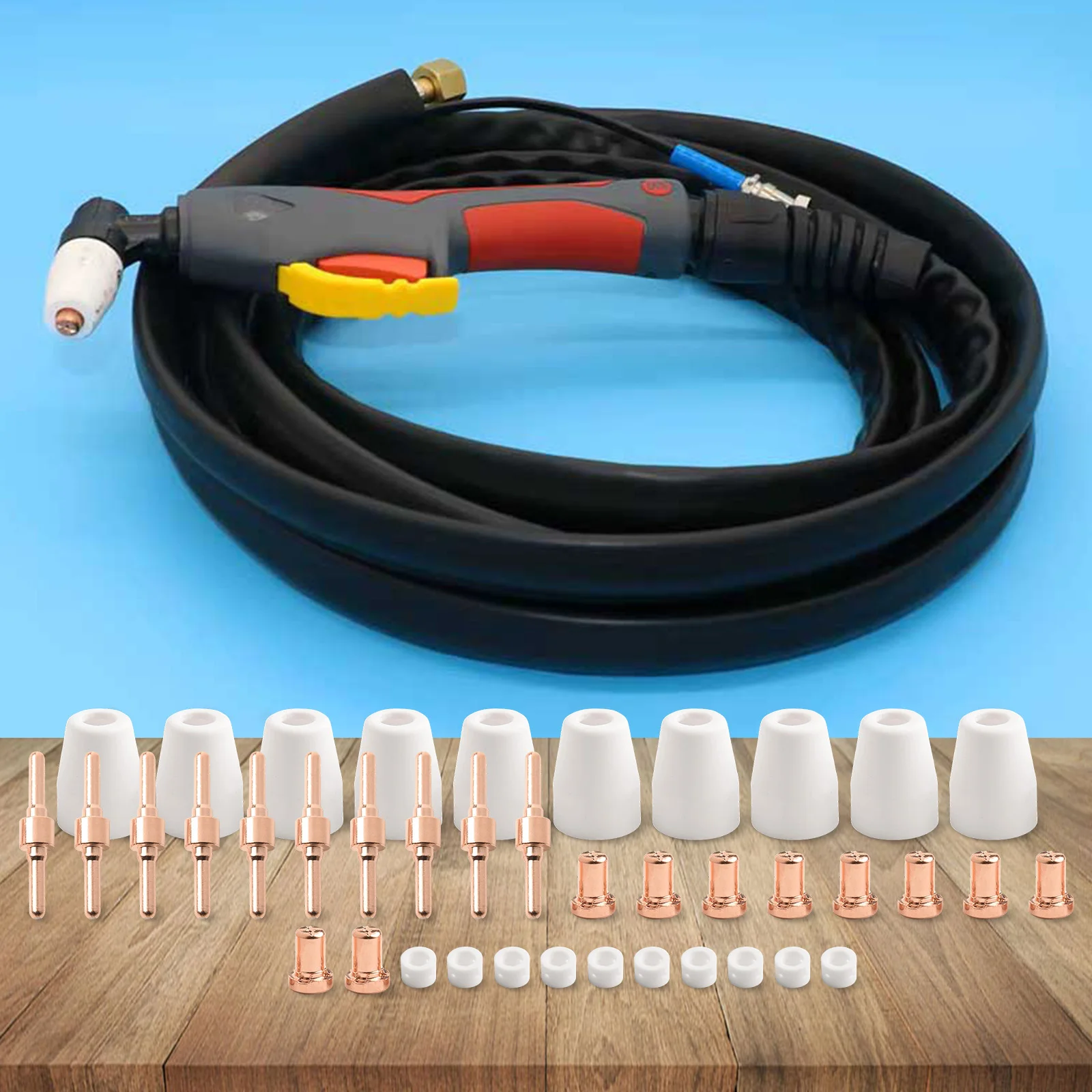 Комплект расходных материалов для сварочной горелки PT-31: электроды и чашки, аксессуары для профессионалов, совместимость с сварочными горелками
Комплект расходных материалов для сварочной горелки PT-31: электроды и чашки, аксессуары для профессионалов, совместимость с сварочными горелками