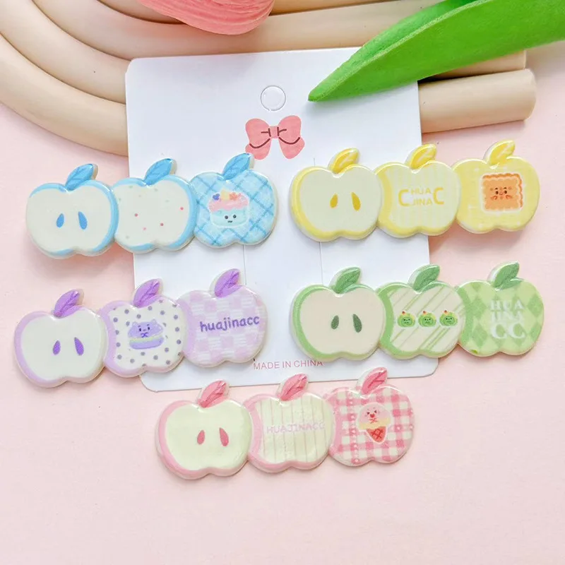 5 шт., новинка, тройное яблоко с принтом, сделай сам, заколка для волос с плоской задней частью, аксессуары для головных уборов, материалы ручной работы, украшение чехла для мобильного телефона
5 шт., новинка, тройное яблоко с принтом, сделай сам, заколка для волос с плоской задней частью, аксессуары для головных уборов, материалы ручной работы, украшение чехла для мобильного телефона