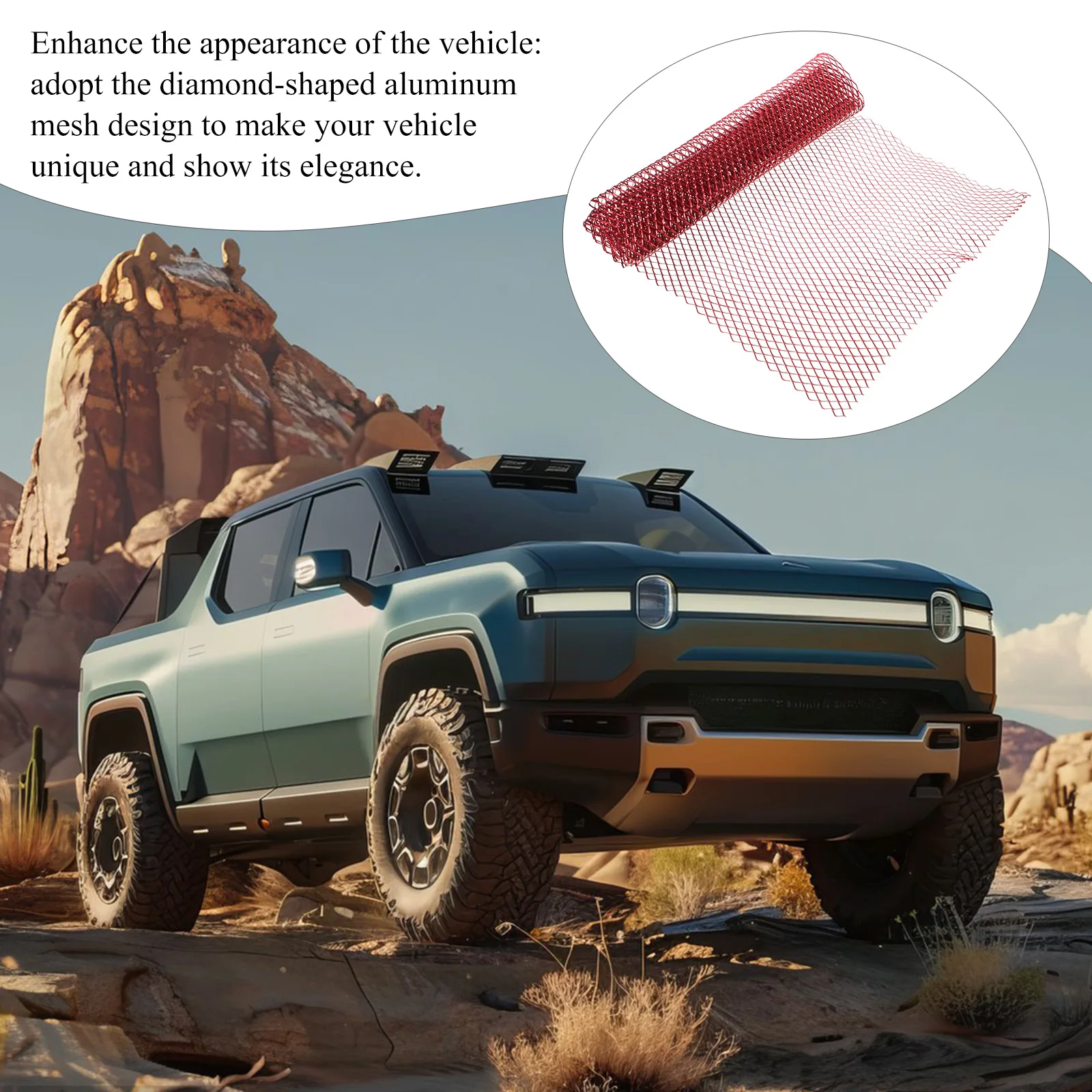 Universal Bumper Grille 100x33cm Aluminum Alloy Mesh Front Car Exterior Guard Insert Stylish Automotive Grill Protector
Universal Bumper Grille 100x33cm Aluminum Alloy Mesh Front Car Exterior Guard Insert Stylish Automotive Grill Protector