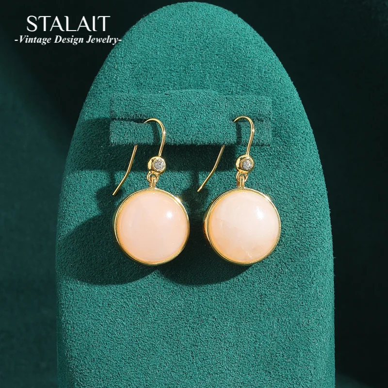 Vintage Antique Jewelry Opal Drop Earring Ball Smooth Round Stone Dangle Luxury Retro for Woman Gold Color Fairy Accessories
Vintage Antique Jewelry Opal Drop Earring Ball Smooth Round Stone Dangle Luxury Retro for Woman Gold Color Fairy Accessories