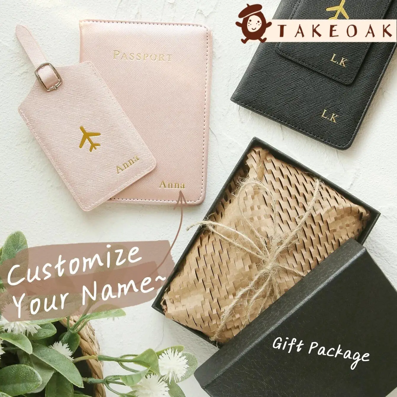 Custom Foil Name Passport Holder & Luggage Tag 2Pcs Gift Box Set Portable Travel Organizer Personalized Elegant Gift
Custom Foil Name Passport Holder & Luggage Tag 2Pcs Gift Box Set Portable Travel Organizer Personalized Elegant Gift
