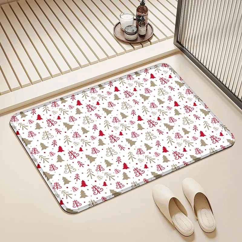 Christmas Tree Pattern Door Mat Non-Slip Absorbent Floor Rug for Home Entrance Holiday Decor
Christmas Tree Pattern Door Mat Non-Slip Absorbent Floor Rug for Home Entrance Holiday Decor