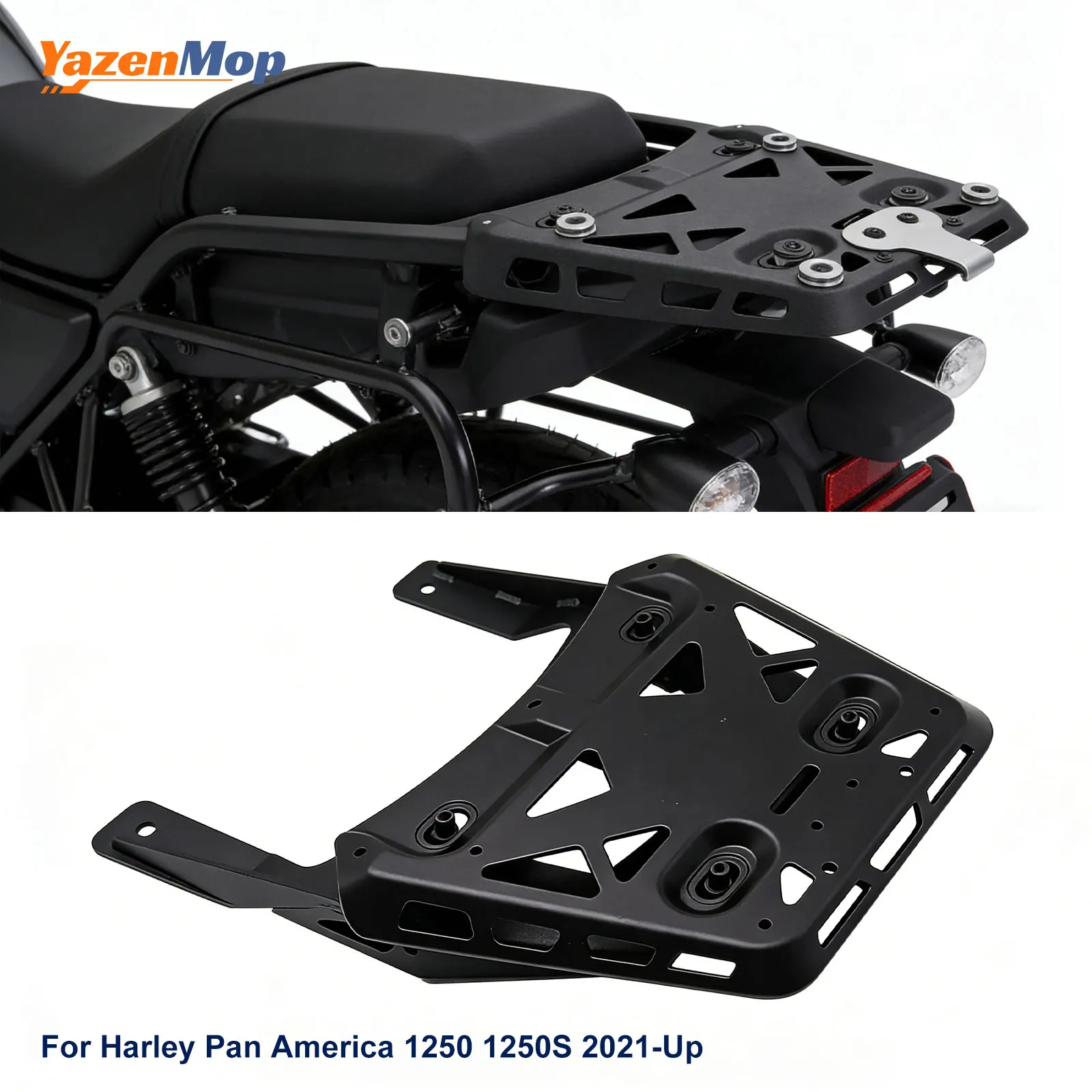 Motorcycle Parts Top Case Mounting System Tail Trunk Rack Baseplate Bracket & Bolt For Harley Pan America 1250 1250S 2021-Up
Motorcycle Parts Top Case Mounting System Tail Trunk Rack Baseplate Bracket & Bolt For Harley Pan America 1250 1250S 2021-Up