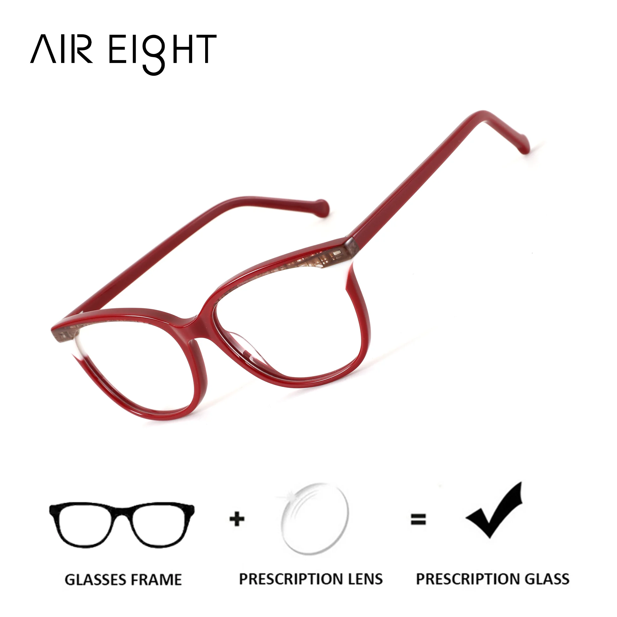 AIREIGHT Butterfly Acetate Prescription Eyeglasses For Women Myopia Medical Lenses Progressive Optical Custom Glasses
AIREIGHT Butterfly Acetate Prescription Eyeglasses For Women Myopia Medical Lenses Progressive Optical Custom Glasses