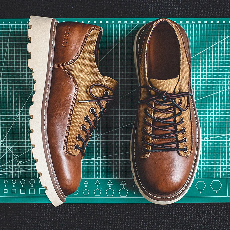 Retro American Work Shoes Men's Shoes Genuine Leather Versatile Low-Top round Head British Style Shoes OALY Owl City
Retro American Work Shoes Men's Shoes Genuine Leather Versatile Low-Top round Head British Style Shoes OALY Owl City