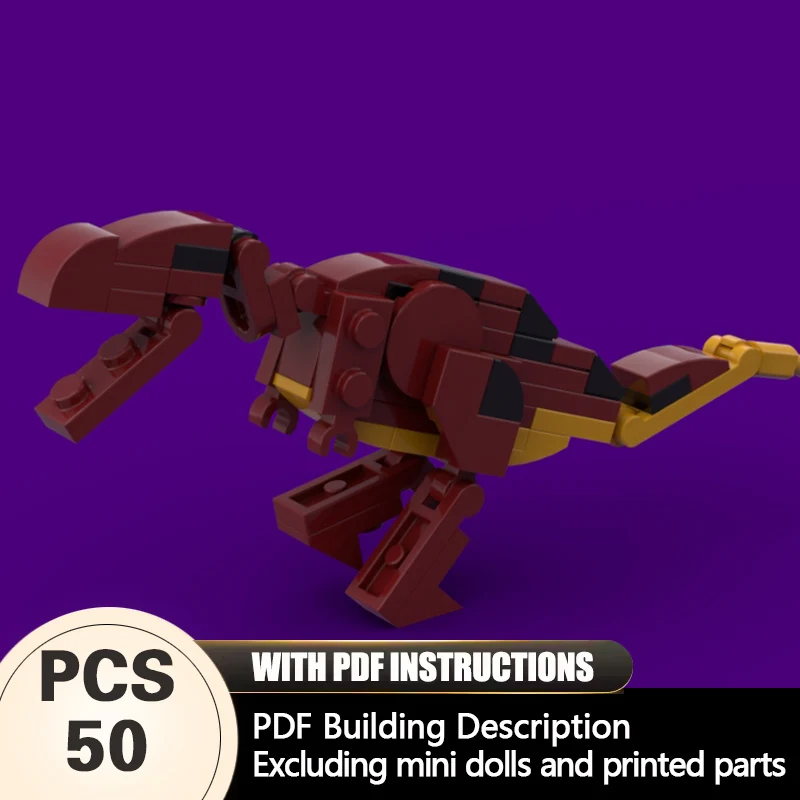 Creators Animal Series Model MOC Building Bricks Red-Yellow T-Rex Modular Technology Gifts Holiday Assemble Children Toys Suit
Creators Animal Series Model MOC Building Bricks Red-Yellow T-Rex Modular Technology Gifts Holiday Assemble Children Toys Suit