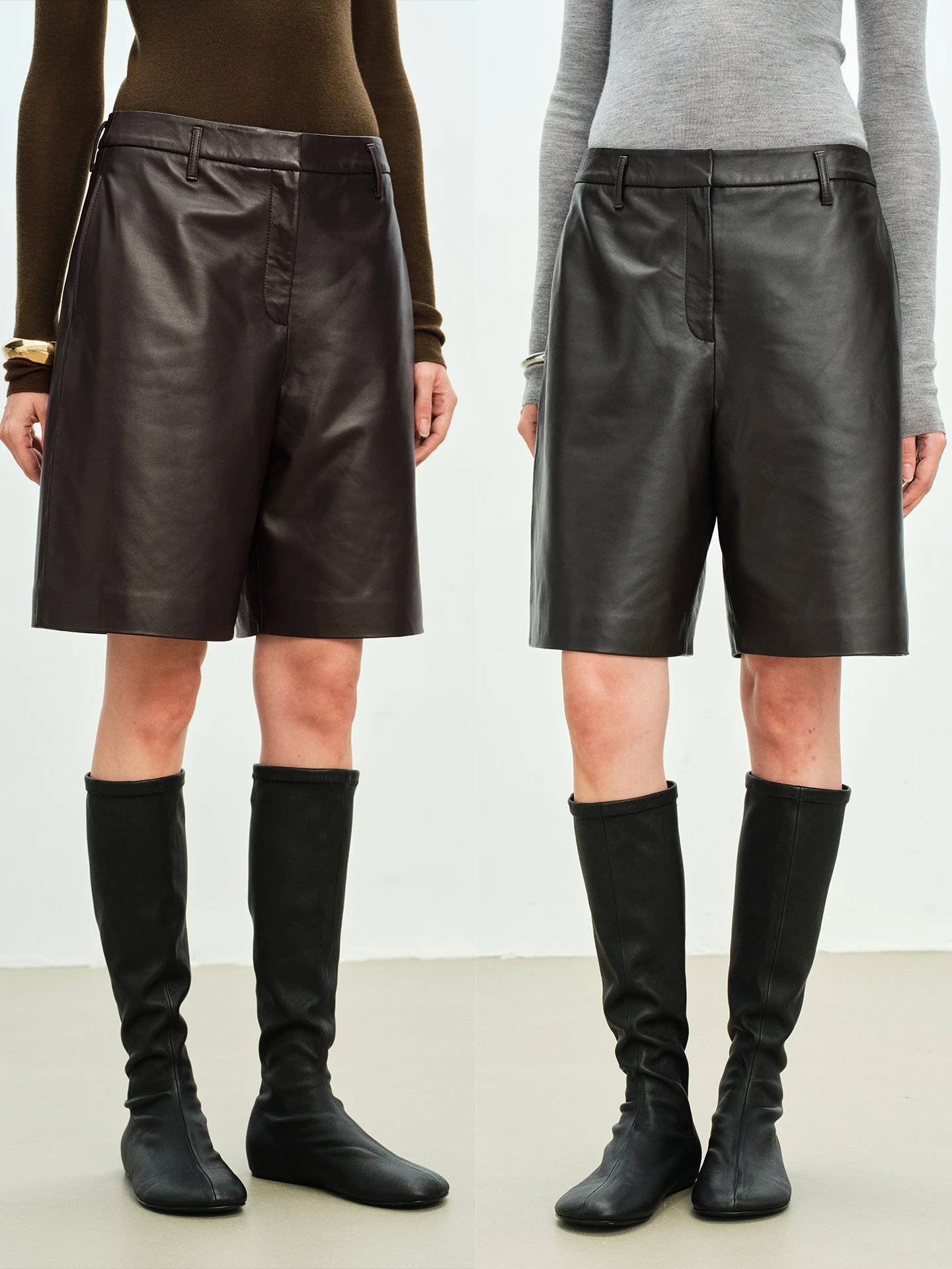 Гибкие кожаные брюки Ayuko Chao из натуральной овчины, универсальные, современные, утягивающие, длиной до колена, для женщин
Гибкие кожаные брюки Ayuko Chao из натуральной овчины, универсальные, современные, утягивающие, длиной до колена, для женщин