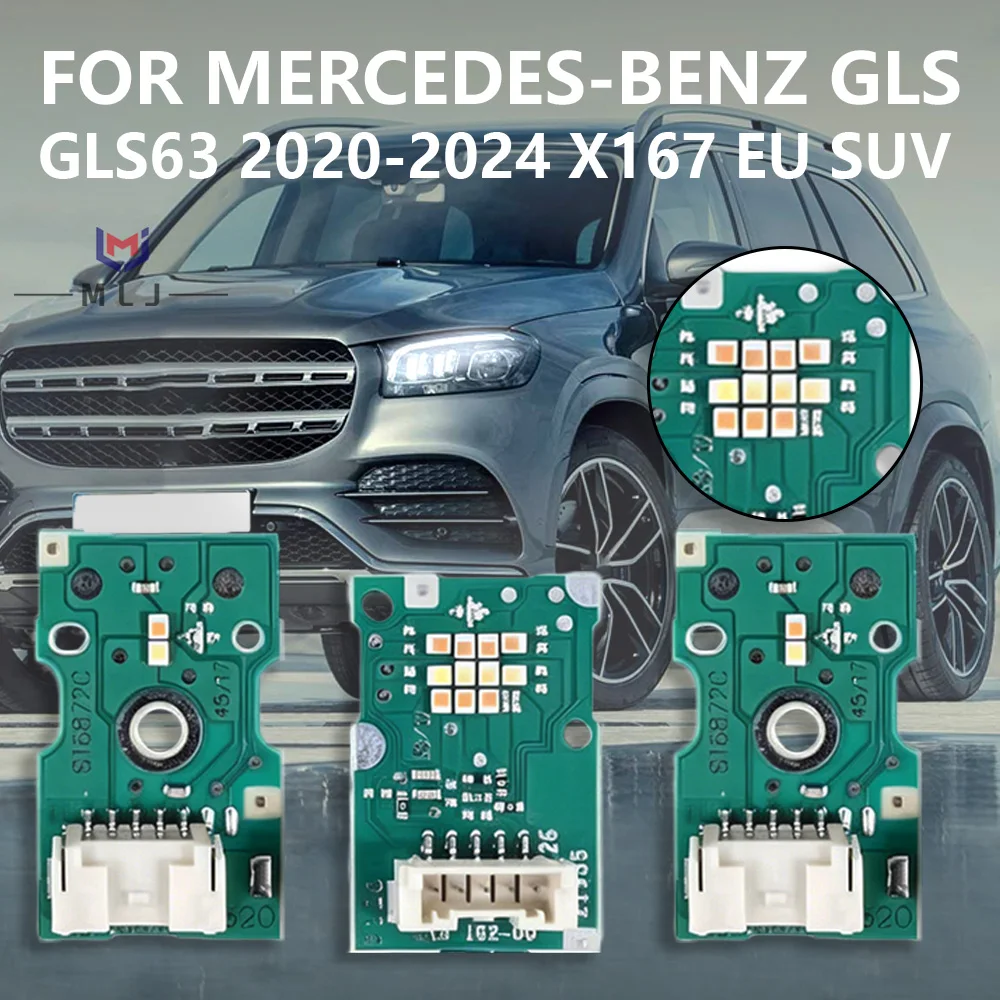Daytime Running Light Turn Signal Chip Board White DRL LED Headlight Replacement For Mercedes GLS GLS63 X167 2019-2022 EU Spec
Daytime Running Light Turn Signal Chip Board White DRL LED Headlight Replacement For Mercedes GLS GLS63 X167 2019-2022 EU Spec