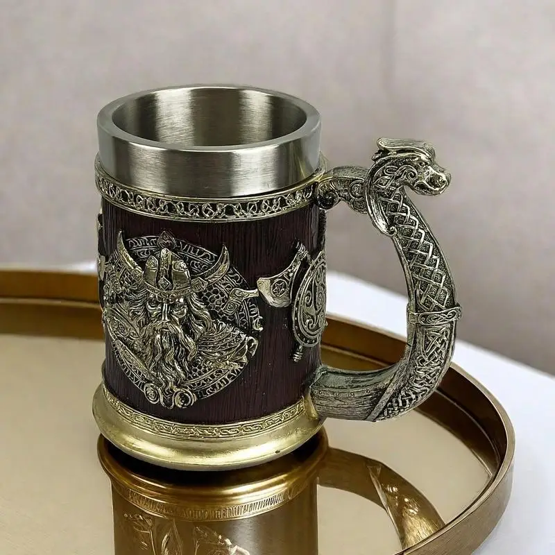Stainless Steel Beer Mug Home Shatterproof Bar Decor Retro Viking Coffee Cup Vintage Mug Drinkware Kitchen Supplies
Stainless Steel Beer Mug Home Shatterproof Bar Decor Retro Viking Coffee Cup Vintage Mug Drinkware Kitchen Supplies