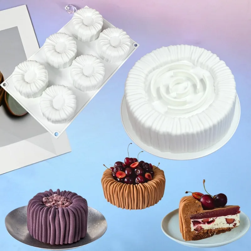 Silicone Mousse Mold Set Flower Stripe Round for Pudding Chocolate Dessert Easy Release Baking Cake Decorating Tool
Silicone Mousse Mold Set Flower Stripe Round for Pudding Chocolate Dessert Easy Release Baking Cake Decorating Tool