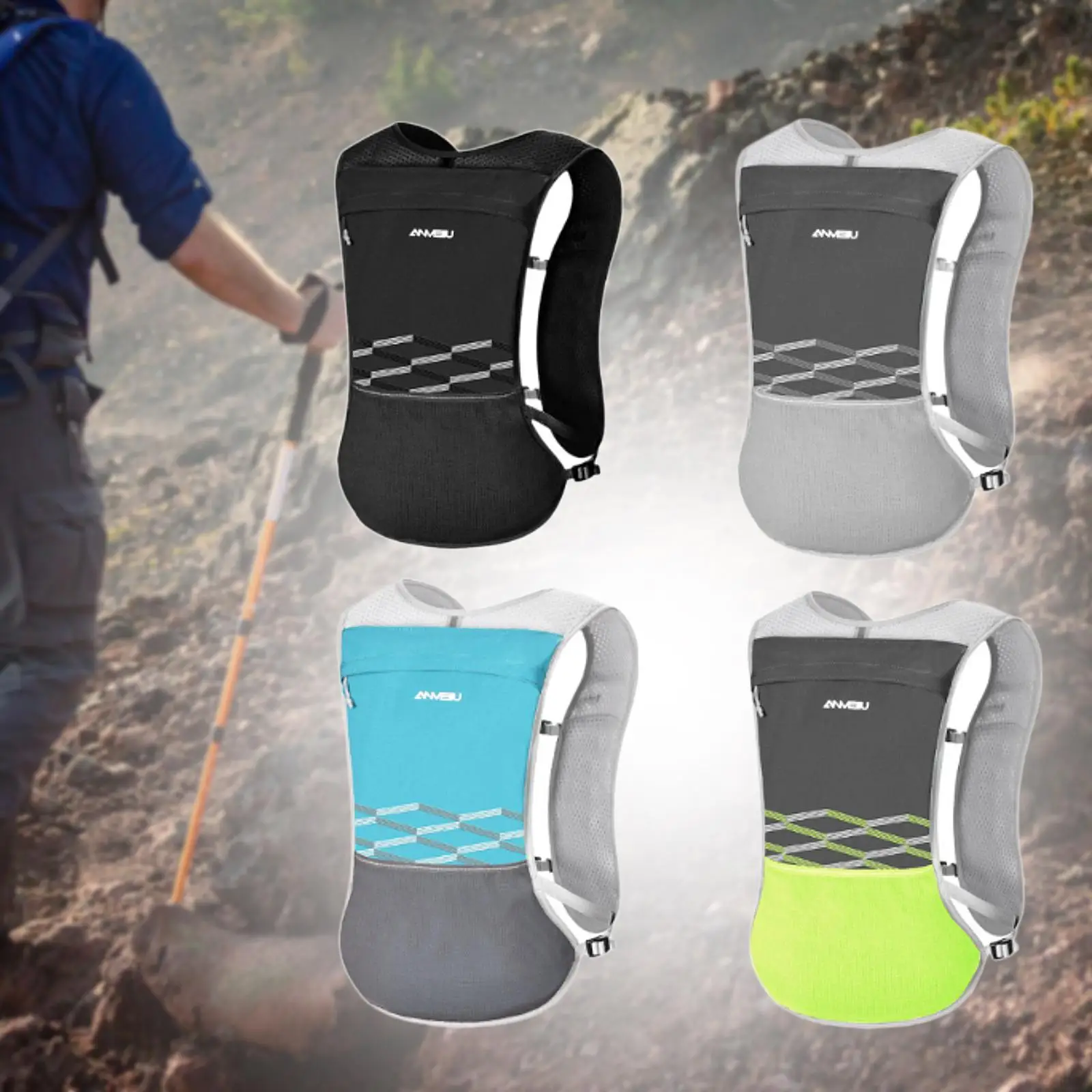 Vest Pack Adjustable with Multiple Pockets Daypack Outdoor Sport Bag Backpack for Camping Hiking Jogging
Vest Pack Adjustable with Multiple Pockets Daypack Outdoor Sport Bag Backpack for Camping Hiking Jogging