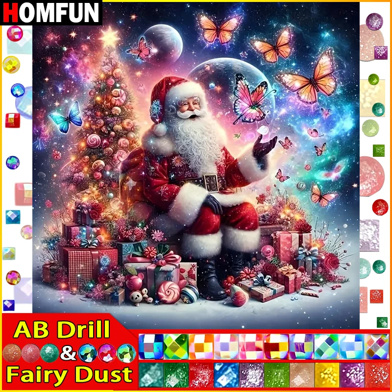 HOMFUN Фея Пыль AB 5D Diy Алмазная картина Вышивка крестиком "Мультфильм Санта-Подарок Бабочка" Домашний декор Полная алмазная вышивка
HOMFUN Фея Пыль AB 5D Diy Алмазная картина Вышивка крестиком "Мультфильм Санта-Подарок Бабочка" Домашний декор Полная алмазная вышивка