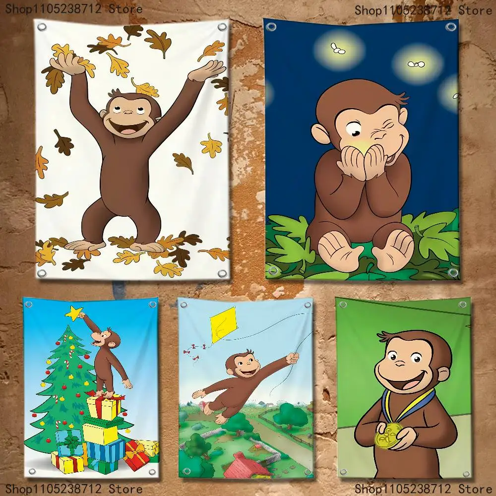 C-Curious Mokey G-George Flag Tapestry Banner For Bedroom Outdoor Living Room Restaurant Bar Wall Decor Party
C-Curious Mokey G-George Flag Tapestry Banner For Bedroom Outdoor Living Room Restaurant Bar Wall Decor Party