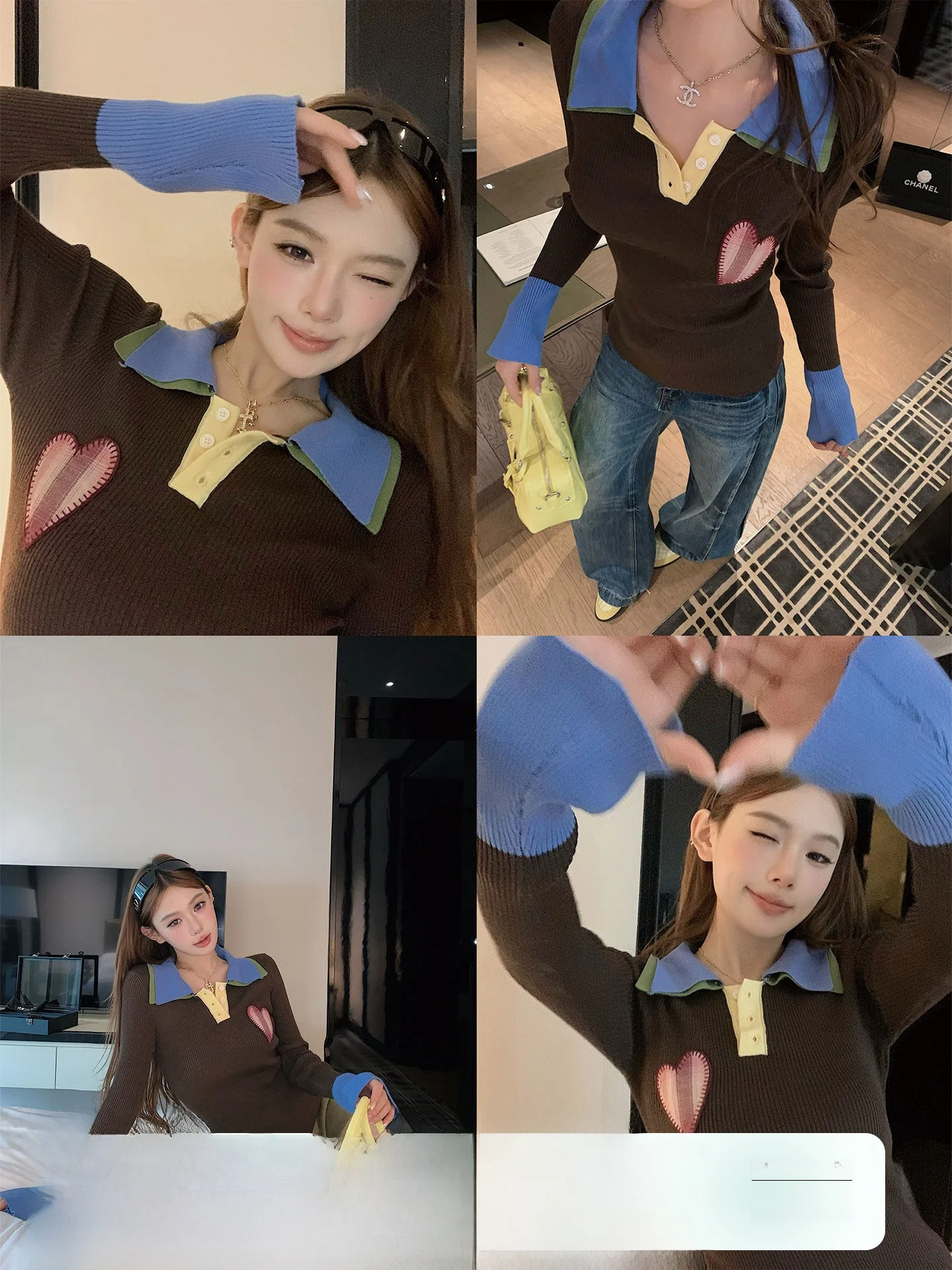 Okaaay Multicolor Knitted Ne Long Sve Women's Inner Wear T-irt Korean Sle Autumn Winter Cotton Polyester Blend
Okaaay Multicolor Knitted Ne Long Sve Women's Inner Wear T-irt Korean Sle Autumn Winter Cotton Polyester Blend