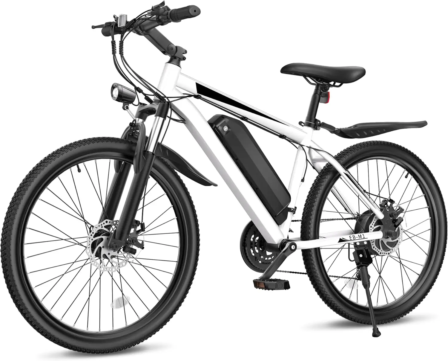 Electric Bike for Adults, 26" Ebike with 1000W Peak Motor, 21.7MPH 50Miles Electric Mountain Bike with 48V Removable Battery, 7-
Electric Bike for Adults, 26" Ebike with 1000W Peak Motor, 21.7MPH 50Miles Electric Mountain Bike with 48V Removable Battery, 7-