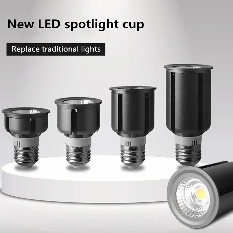 Ultral Bright COB LED SpotLight Bulb E27 20W 85-265V Black Shell Spot Light Lamps Cool White/Neutral White/Warm White/Tri Color
Ultral Bright COB LED SpotLight Bulb E27 20W 85-265V Black Shell Spot Light Lamps Cool White/Neutral White/Warm White/Tri Color