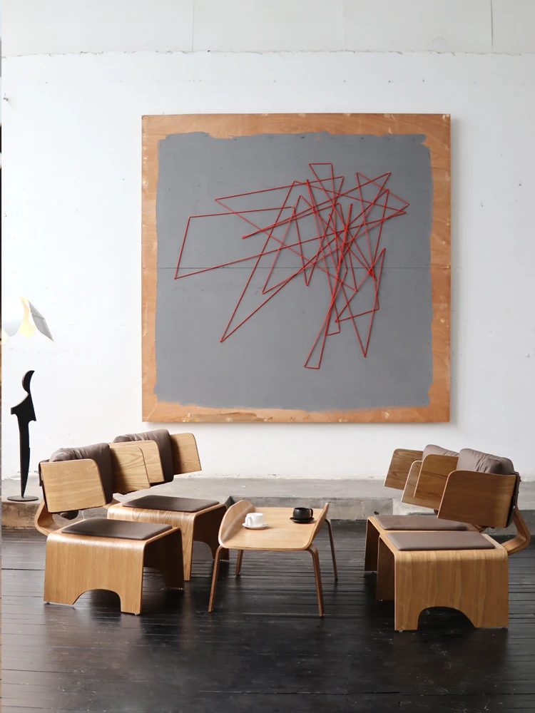 Nordic Retro Leather Leisure Coffee Chair, Living Room Light Luxury Art Coffee Table Combination, Home Furniture
Nordic Retro Leather Leisure Coffee Chair, Living Room Light Luxury Art Coffee Table Combination, Home Furniture