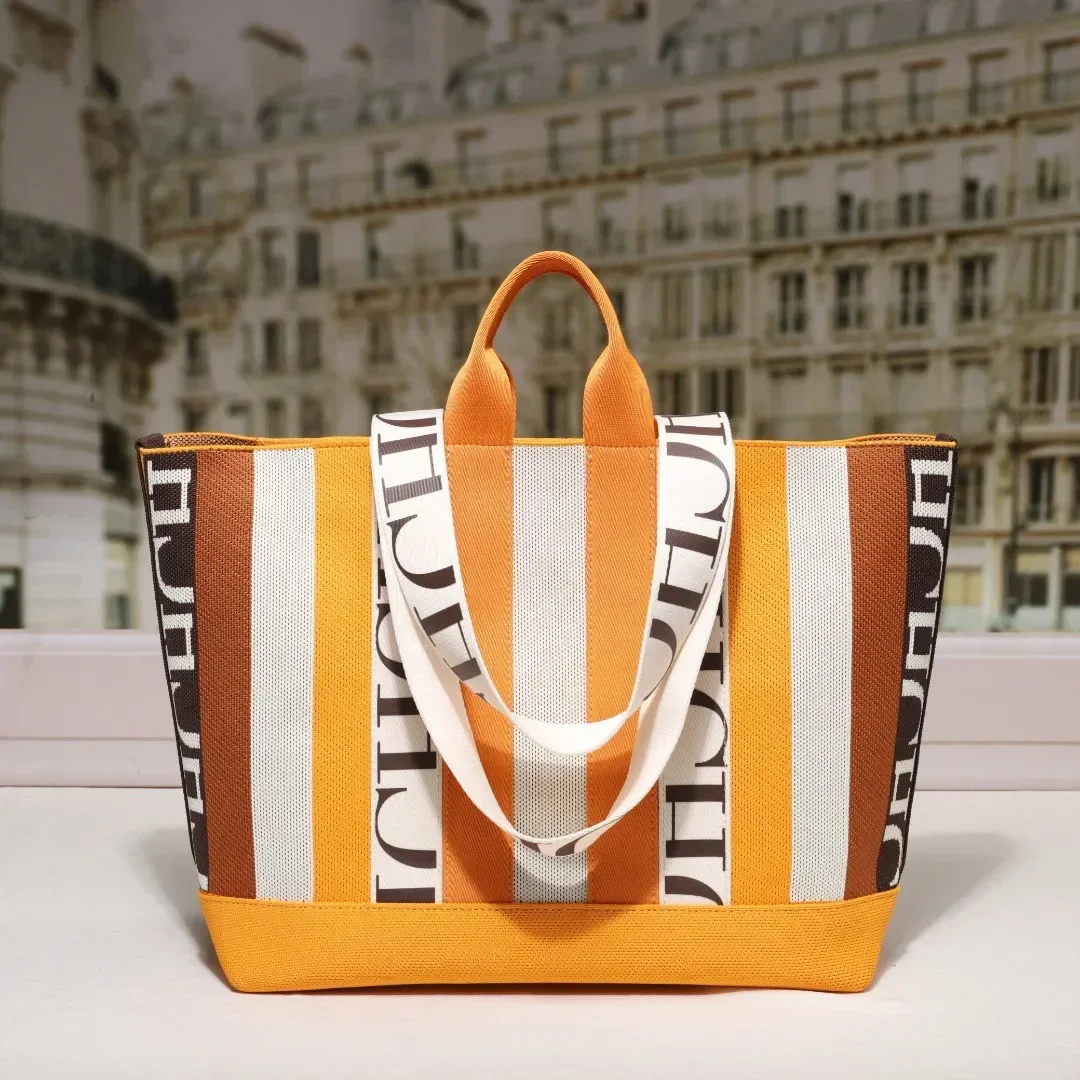 CH Women's Crossbody Bag Striped Letter Print Design Simple Large Capacity Tote Bag Daily Commuter Model Shoulder Bag
CH Women's Crossbody Bag Striped Letter Print Design Simple Large Capacity Tote Bag Daily Commuter Model Shoulder Bag