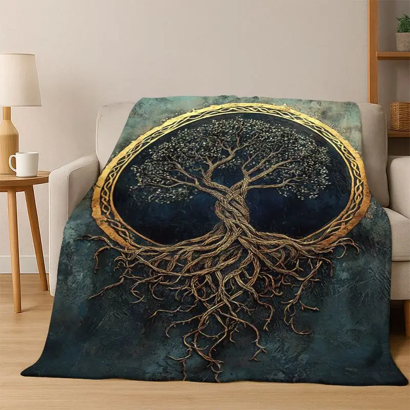 Tree of Life Nordic Mythology Yggdrasil Nature cartoon Flannel Blanket Soft Throw Blanket for Bedroom Living Room Bed Travel kid
Tree of Life Nordic Mythology Yggdrasil Nature cartoon Flannel Blanket Soft Throw Blanket for Bedroom Living Room Bed Travel kid