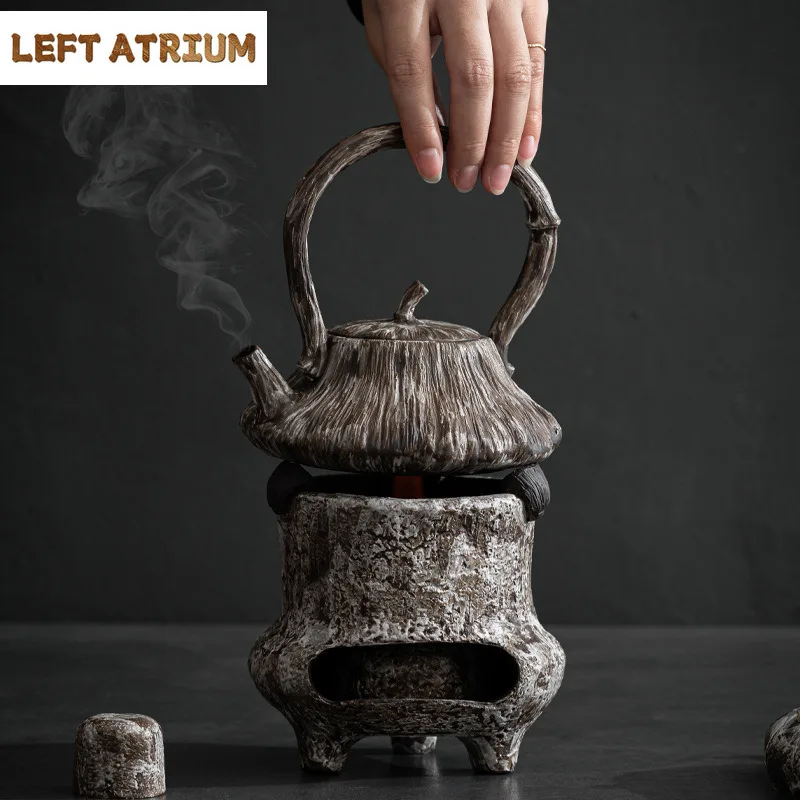 350ml Wabi Sabi Style Silver Lotus Grey Teapot Antique Tea Infuser Pot Tea Brewing Kettle With Filter Cafes Tea Stove Craft Gift
350ml Wabi Sabi Style Silver Lotus Grey Teapot Antique Tea Infuser Pot Tea Brewing Kettle With Filter Cafes Tea Stove Craft Gift