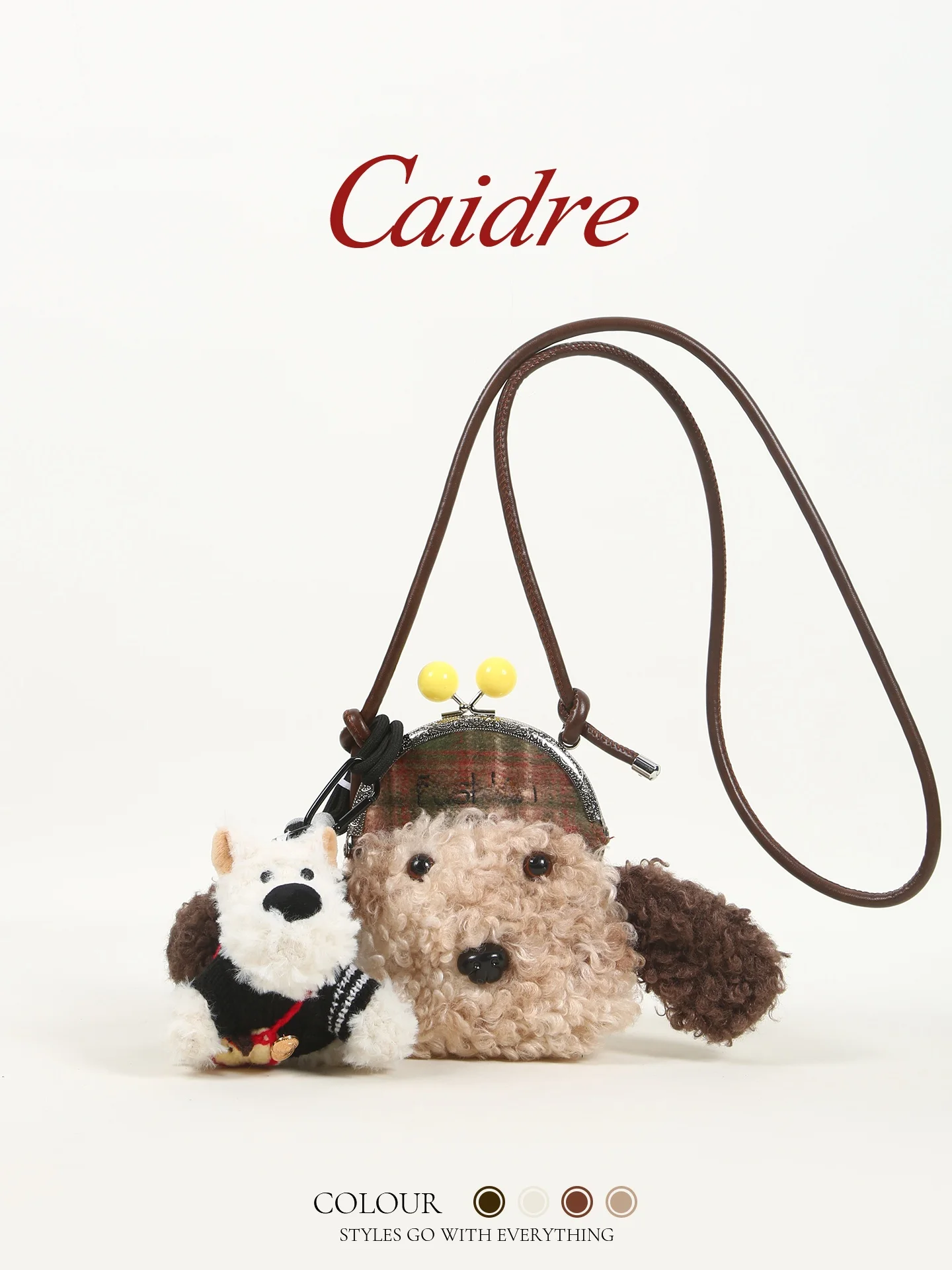 Caidre Cute Little Dog Plush Crossbody Bag Women's Birthday Gift Single Shoulder Coin Purse Doll Toy Bag Soft Korean Style
Caidre Cute Little Dog Plush Crossbody Bag Women's Birthday Gift Single Shoulder Coin Purse Doll Toy Bag Soft Korean Style