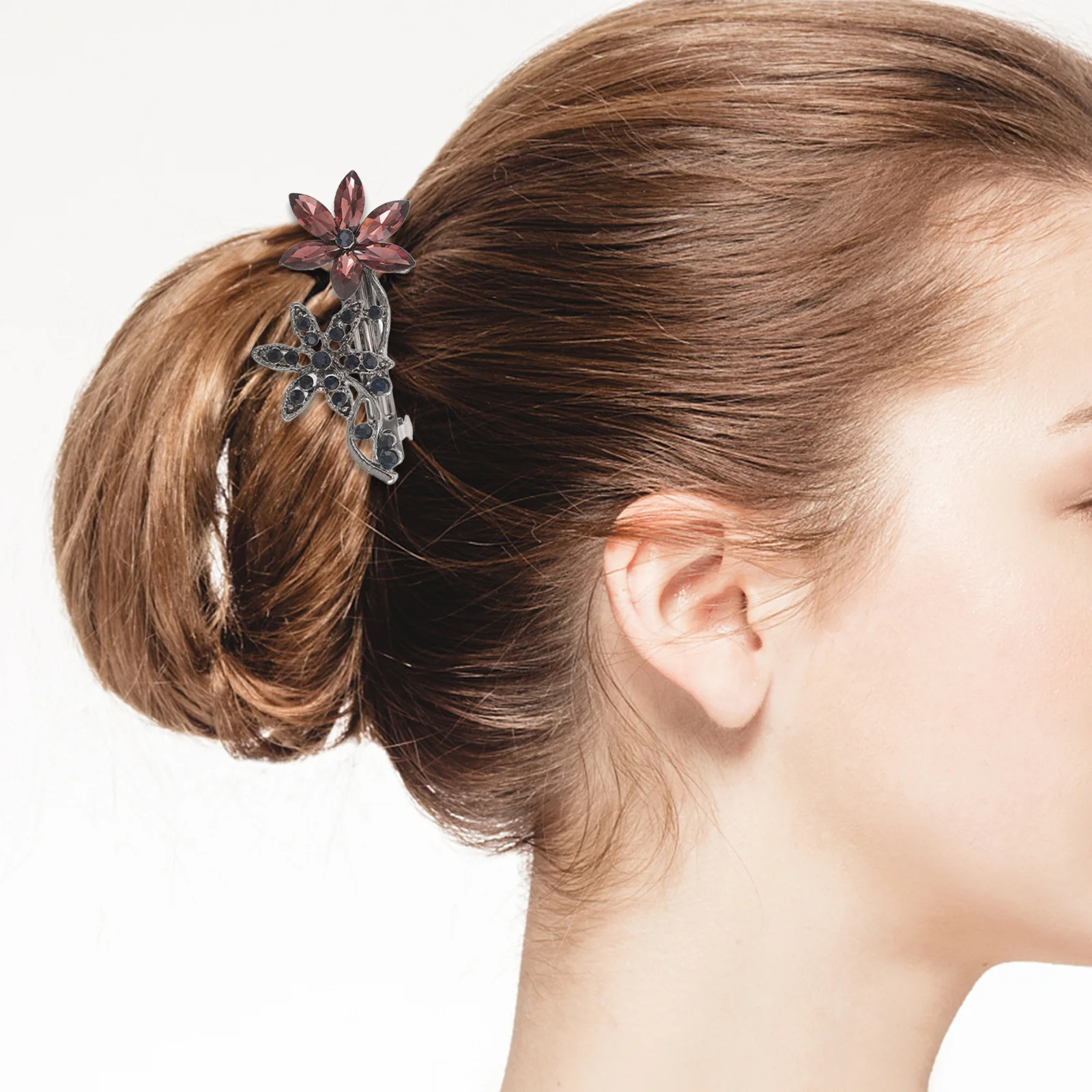 2Pcs Flower Hair Clips Rhinestone Crystal Orchid Design Lightweight Elegant Bang Clips for Wedding Party Daily Styling Hair
2Pcs Flower Hair Clips Rhinestone Crystal Orchid Design Lightweight Elegant Bang Clips for Wedding Party Daily Styling Hair