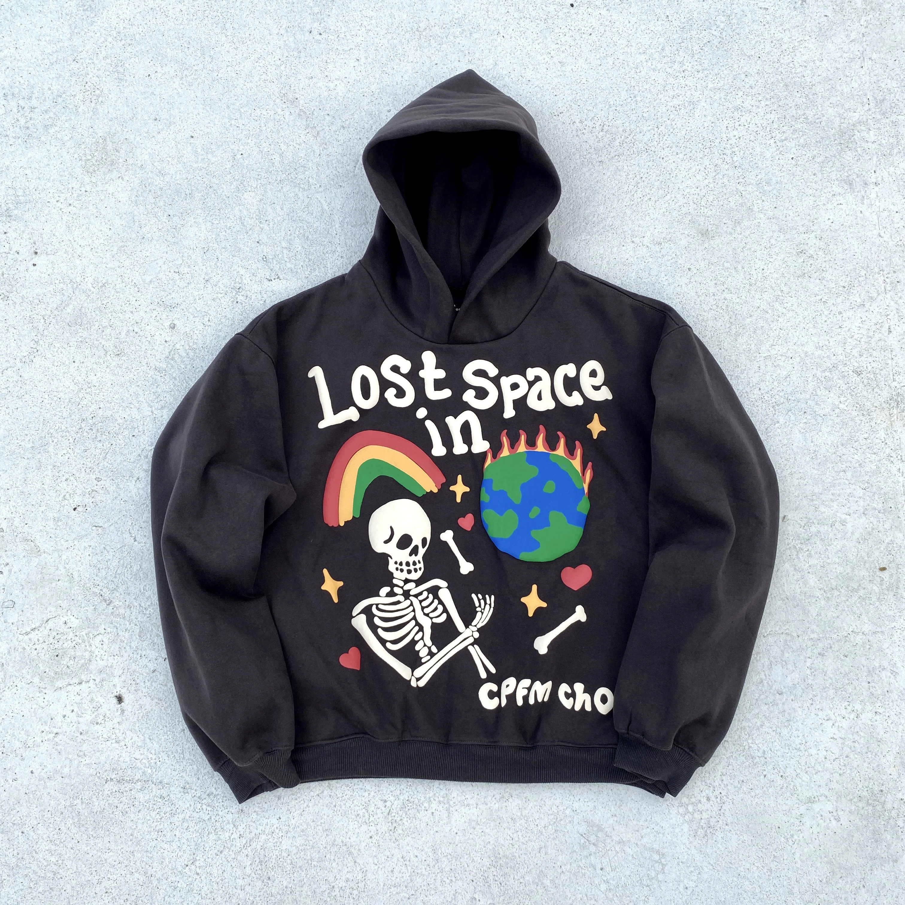 KANYE WEST Brand Fashion CPFM Foam 3D Print "Lost in Space" High-Street Oversized Cotton Hooded Sweatshirt Hoodie For Men
KANYE WEST Brand Fashion CPFM Foam 3D Print "Lost in Space" High-Street Oversized Cotton Hooded Sweatshirt Hoodie For Men