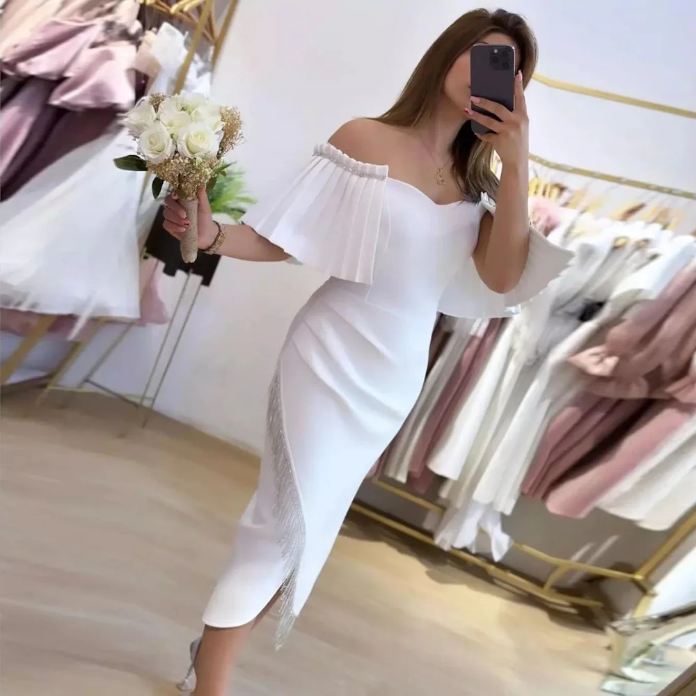 Mignon Satin Mermaid Off-the-shoulder Neckline Prom Gown Sequins Evening Ankle-length Formal Elegant Party Dress for Women 2023
Mignon Satin Mermaid Off-the-shoulder Neckline Prom Gown Sequins Evening Ankle-length Formal Elegant Party Dress for Women 2023