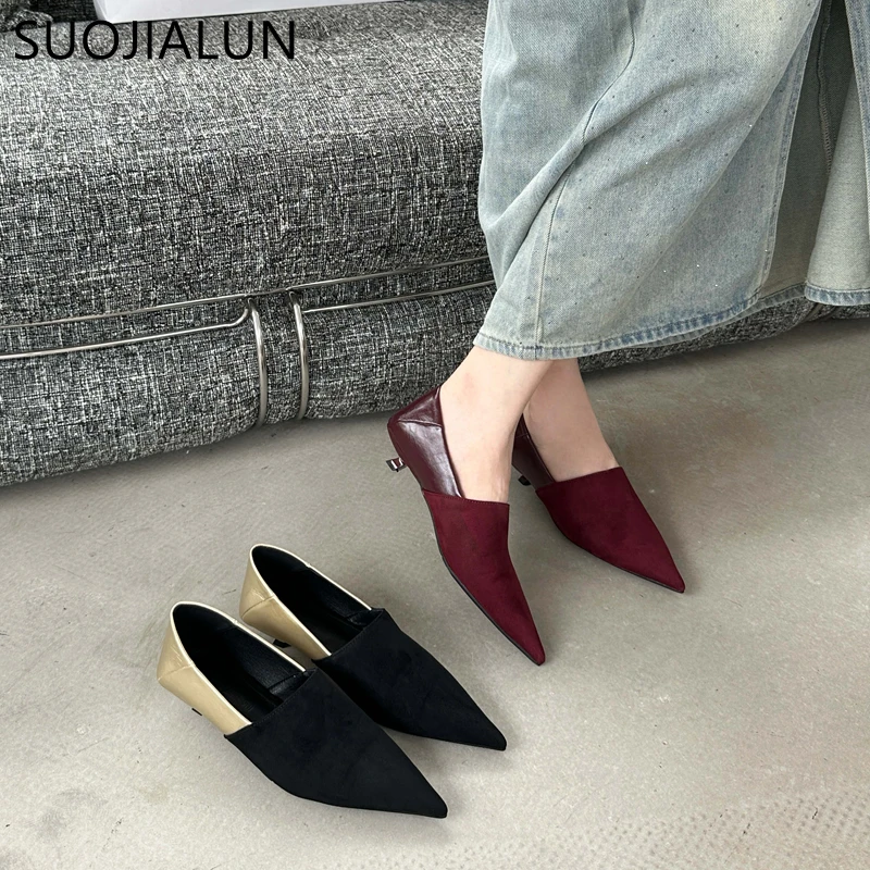 SUOJIALUN 2024 Autumn Women Pointed Toe Boat Shoes Ladies Elegant Outdoor Dress Ballerinas Shoes Thin Low Heel Pumps Shoes
SUOJIALUN 2024 Autumn Women Pointed Toe Boat Shoes Ladies Elegant Outdoor Dress Ballerinas Shoes Thin Low Heel Pumps Shoes