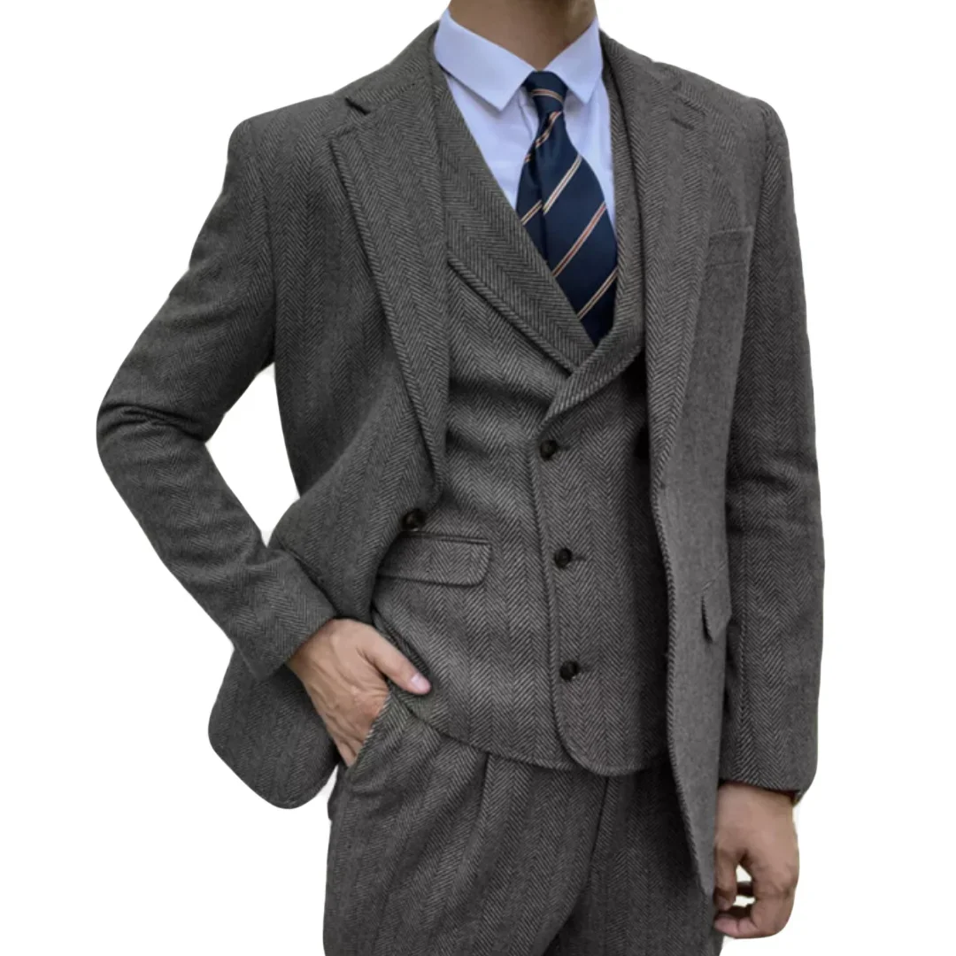 Green Men Suit 3 Pieces Party Business Work Herringbone Double Button For Wedding Banquet Casual Daily Jacket Vest With Pants
Green Men Suit 3 Pieces Party Business Work Herringbone Double Button For Wedding Banquet Casual Daily Jacket Vest With Pants 