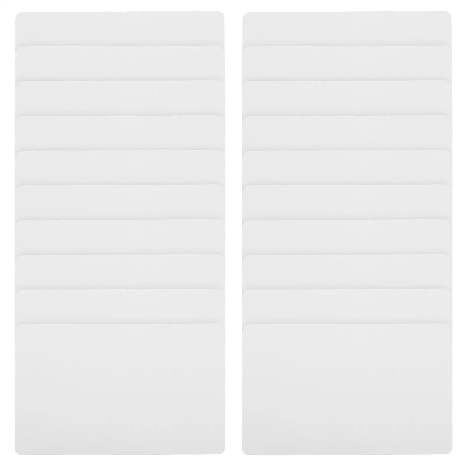 20 Pcs Print White Card 85x54mm Double Sided Blank Debit Cards Blank Waterproof Business ID Badge Plastic Cards for Printer
20 Pcs Print White Card 85x54mm Double Sided Blank Debit Cards Blank Waterproof Business ID Badge Plastic Cards for Printer