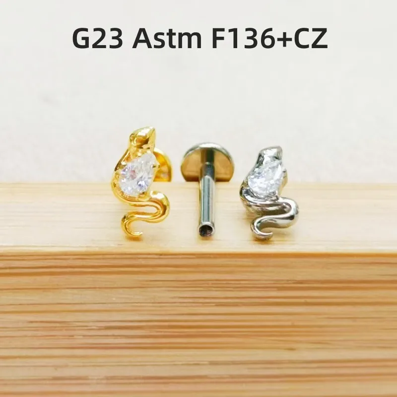 10pcs Body Jewelry G23 Titanium F136 Internal Thread Snake Lip Labret Bar Ear Helix Tragus Rook Bar Stud 16G~1.2mmNEW
10pcs Body Jewelry G23 Titanium F136 Internal Thread Snake Lip Labret Bar Ear Helix Tragus Rook Bar Stud 16G~1.2mmNEW