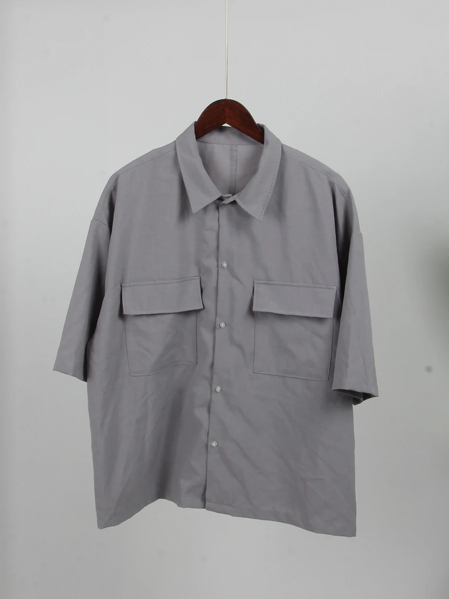 Мужской летний свободный крой Qui Dry Work irt ort Sve Double ket Цветной топ из полиэфирного волокна Повседневный японский сле
Мужской летний свободный крой Qui Dry Work irt ort Sve Double ket Цветной топ из полиэфирного волокна Повседневный японский сле