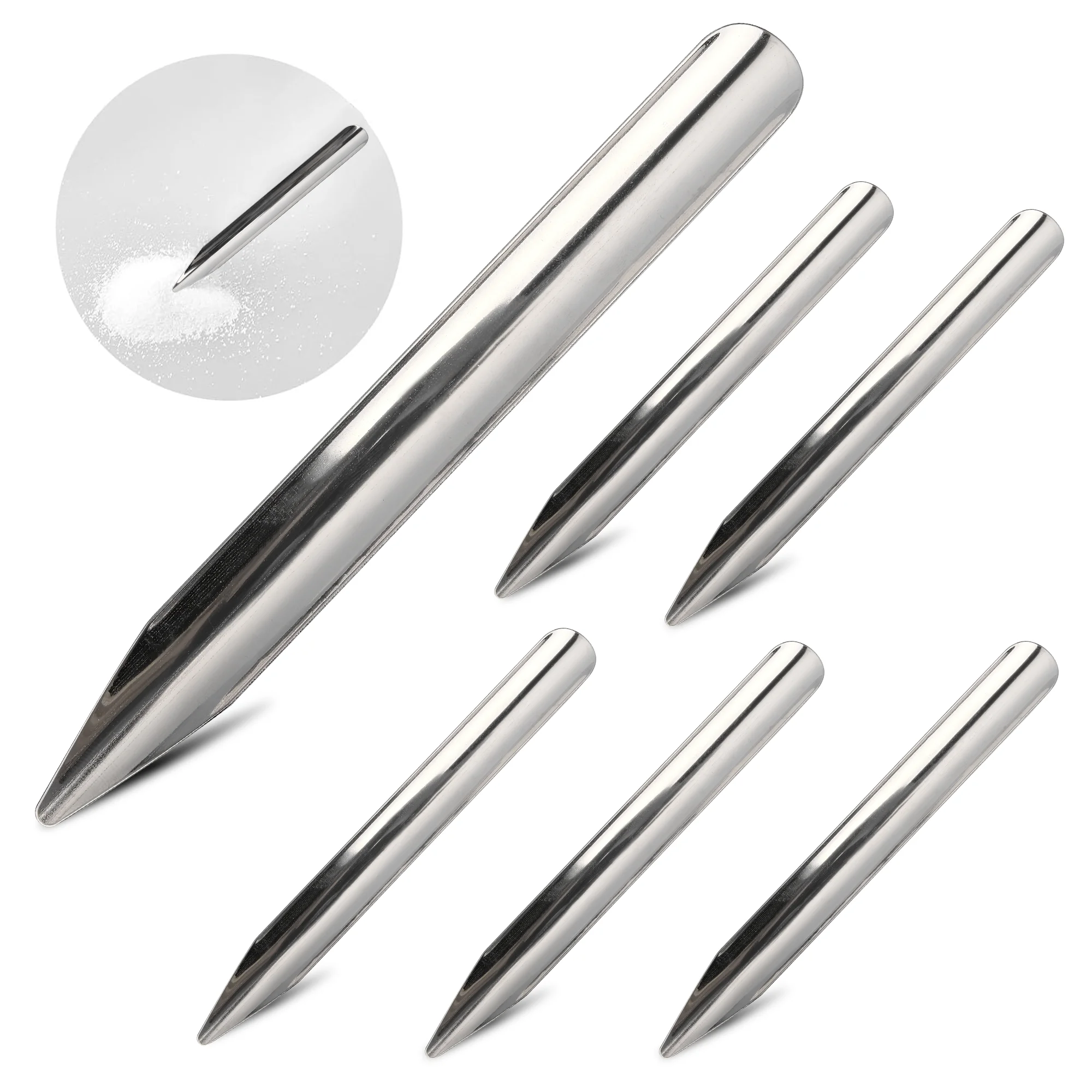 6 piece stainless steel pearl spatulas for storage, spatulas for loose diamonds and beads, magic semi-round spoons
6 piece stainless steel pearl spatulas for storage, spatulas for loose diamonds and beads, magic semi-round spoons