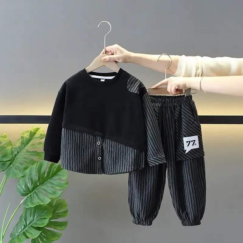 Spring and Autumn Boys' Clothing Set New Fashionable Children's Casual Hoodie Coat+Pants 2-piece Set
Spring and Autumn Boys' Clothing Set New Fashionable Children's Casual Hoodie Coat+Pants 2-piece Set