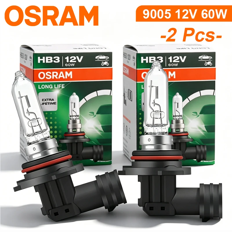 OSRAM Car Halogen Light 9005 HB3 12V 60W 3200K P20d 9006 HB3 9012 Headlight Driving 3200K High Low Beam Longlife for Lexus Honda
OSRAM Car Halogen Light 9005 HB3 12V 60W 3200K P20d 9006 HB3 9012 Headlight Driving 3200K High Low Beam Longlife for Lexus Honda