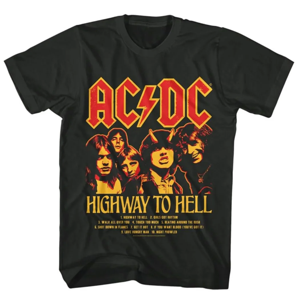 Мужская футболка AC/DC To Hell Album Tracklist, мужская классическая футболка с принтом в стиле рок, повседневная удобная черная уличная мужская футболка
Мужская футболка AC/DC To Hell Album Tracklist, мужская классическая футболка с принтом в стиле рок, повседневная удобная черная уличная мужская футболка