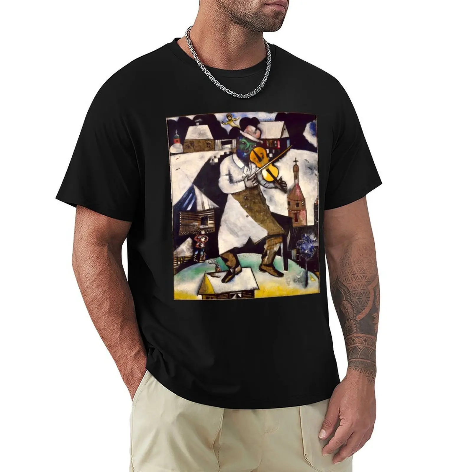Marc Chagall, 1923-24, Green violinist Marc chagall T-Shirt luxury designer sports fans gifts for boyfriend Short sleeve tee men
Marc Chagall, 1923-24, Green violinist Marc chagall T-Shirt luxury designer sports fans gifts for boyfriend Short sleeve tee men