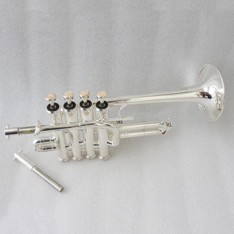 High Quality Professional Silver-Plated Bb/A Piccolo Trumpet Brass Instrument For Sale
High Quality Professional Silver-Plated Bb/A Piccolo Trumpet Brass Instrument For Sale