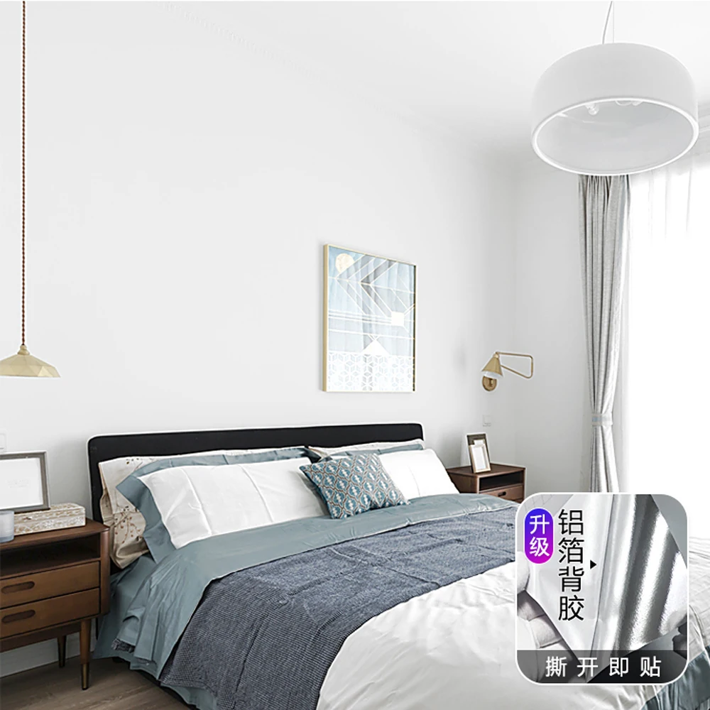 Self Adhesive Pure White Wallpaper Non Woven Home Decoration Wallpapers Living Room Wall Decor Papers Bedroom Papel de Parede
Self Adhesive Pure White Wallpaper Non Woven Home Decoration Wallpapers Living Room Wall Decor Papers Bedroom Papel de Parede