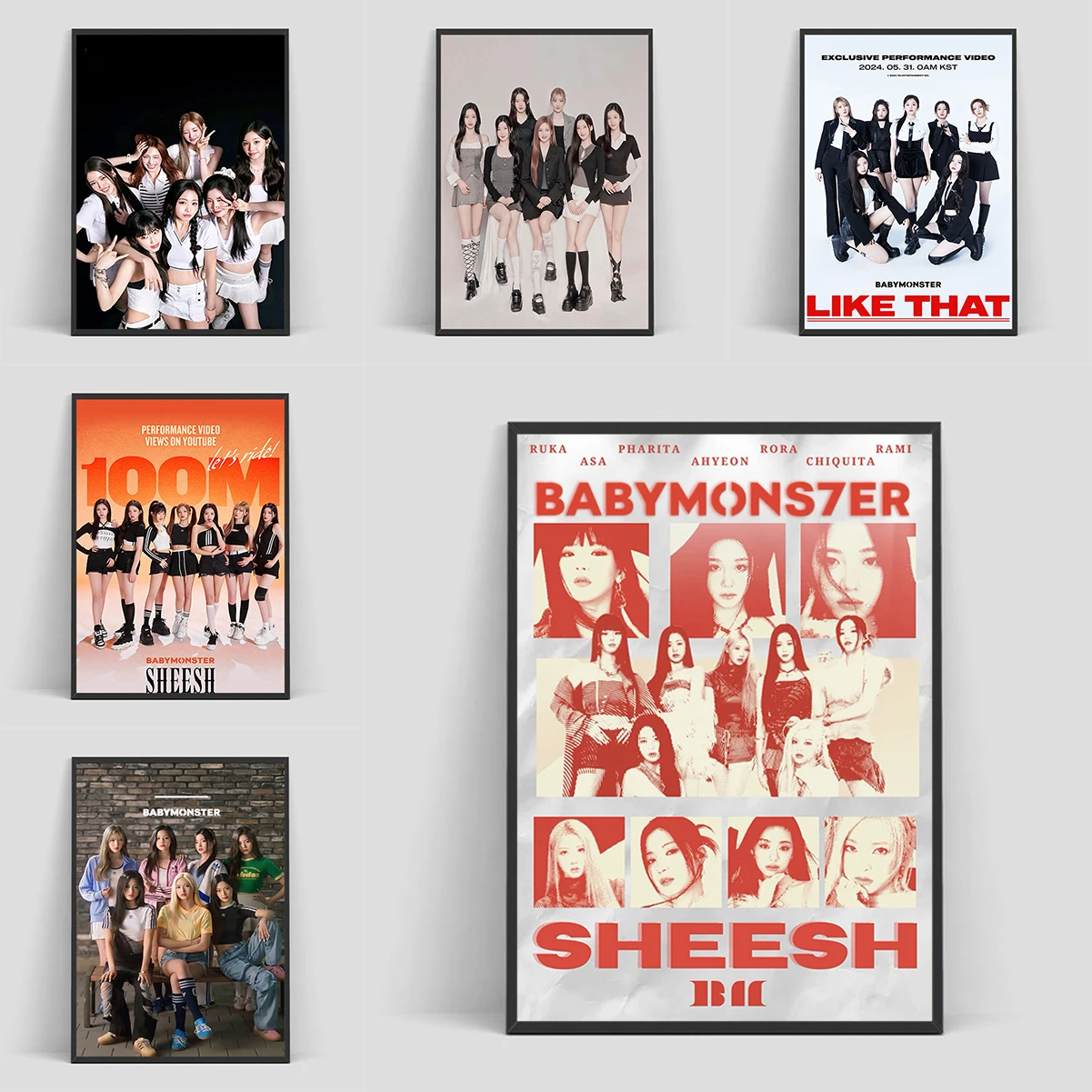Постер Kpop Girls Group BABYMONSTER, декор для комнаты, художественные постеры для украшения стен, декоративные картины, домашняя печать
Постер Kpop Girls Group BABYMONSTER, декор для комнаты, художественные постеры для украшения стен, декоративные картины, домашняя печать
