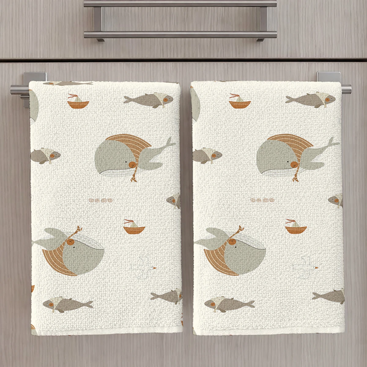 Ocean Creature Pattern Polyester Cleaning Cloth - Machine Washable Household Cleaning Towel for Kitchen Daily Use
Ocean Creature Pattern Polyester Cleaning Cloth - Machine Washable Household Cleaning Towel for Kitchen Daily Use