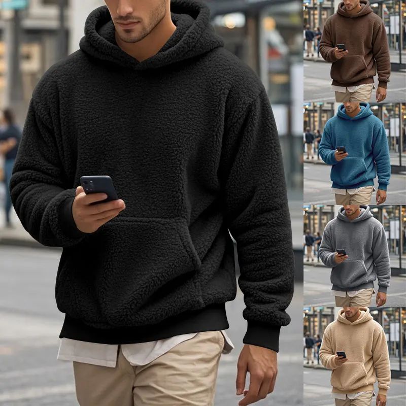American Style Men's Sweater Autumn and Winter New Double-Sided Velvet Hooded Pullover Casual Loose-Fitting Hoodie Sweater
American Style Men's Sweater Autumn and Winter New Double-Sided Velvet Hooded Pullover Casual Loose-Fitting Hoodie Sweater